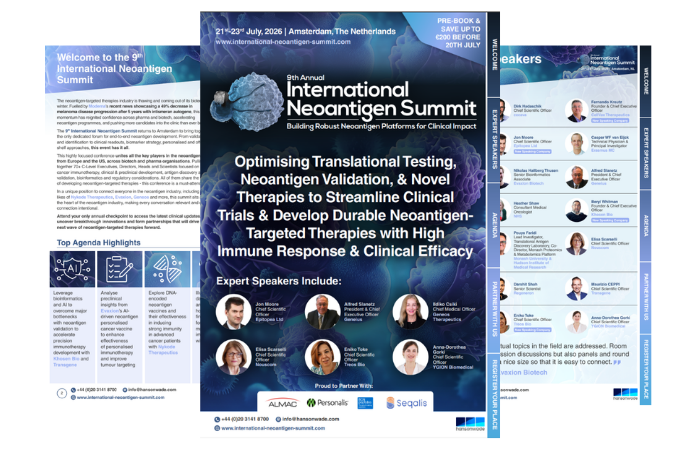 9th International Neoantigen Summit 2026 Event Guide